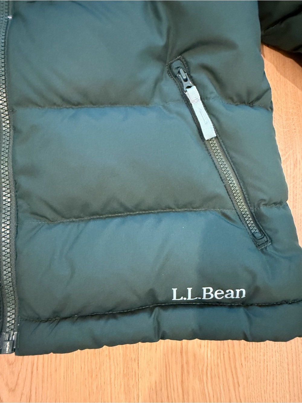 L.L.Bean Kids’ DownTek Hooded Puffer Jacket M 10–12 – See Description - Picture 7 of 8